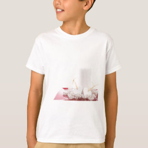キャンドルとハート Tシャツ