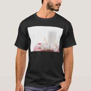 キャンドルとハート Tシャツ