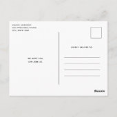 キャンドルとフローラブーケクリスマスパーティー ポストカード (裏面)