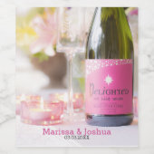 キャンドルとボトル ワインラベル (シングルラベル)