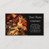 キャンドルと古代のナビゲーションツール 名刺 (正面)