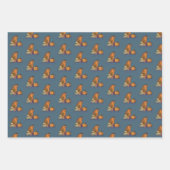 キャンドルと幸せなカボチャ ラッピングペーパーシート (正面3)