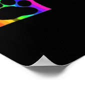 キャンドルと虹の上のポスターの足 ポスター (角)