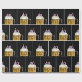 キャンドルと40歳の誕生日ビアマグカップ ラッピングペーパー (フラット)