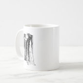 キャンドルに火をつける コーヒーマグカップ (正面左)