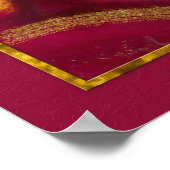 キャンドルのキャンバス印刷モダン付きアフリカ人女性 ポスター (角)