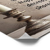 キャンドルの何千もの、仏引用文 ポスター (角)