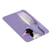 キャンドルの外吹にバースデーハットを着た猫 マグネット (右側)