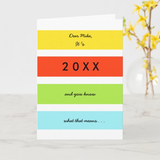 キャンドルの数が多おもしろいすぎる–60誕生日グリーティングカード カード (黄色い花)