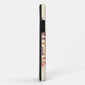 キャンドルの炎のワードクラウドアートプリント Case-Mate iPhoneケース (裏面/右)