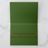 キャンドルを使った異教のユール祝福 カード (内部)