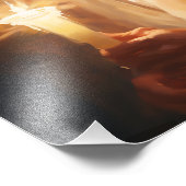 キャンドルを持つイエス様の写真 フォトプリント            (角)