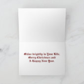 キャンドルアンドオーナメントズホリデーカード シーズンカード (内部)