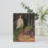 キャンドルアンドグレープオルビエトイタリア記念の旅行 ポストカード (スタンド正面)