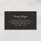 キャンドルウィックプロダクション 名刺 (裏面)