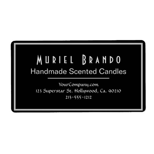 キャンドルエレガントカンパニーV2差出人住所ラベル ラベル (正面)