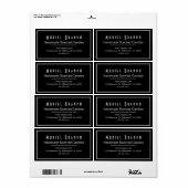 キャンドルエレガントカンパニーV2差出人住所ラベル ラベル (フルシート)