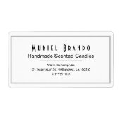 キャンドルエレガントカンパニーV3差出人住所ラベル ラベル (正面)