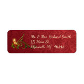 キャンドルエレガントクリスマス住所 シール (正面)