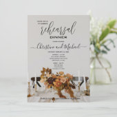 キャンドルエレガントデザインリハーサルディナー招待状 招待状 (スタンド正面)