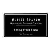 キャンドルエレガント会社V2キャンドル瓶ラベル ラベル (正面)