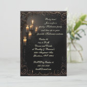 キャンドルオンブラックハローウィンパーティ 招待状 (スタンド正面)