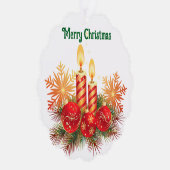 キャンドルオーナメント紙オーナメントカード オーナメントカード (右)