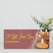 キャンドルカスタムビジネス名商品券カード (スタンド正面)