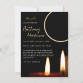 キャンドルカスタムフォト葬儀悔やみや弔慰 (正面)