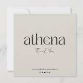 キャンドルカモダンード サンキューカード (裏面)