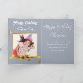 キャンドルカラフルレットハッピーバースデー カード (内部)