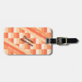 キャンドルカラーストライプのの炎 ラゲッジタグ (正面横)