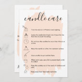 キャンドルカ気にードのサンキューカードロゴのコードを追加 サンキューカード (正面/裏面)