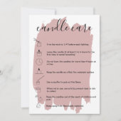 キャンドルカ気にードのサンキューカードロゴのコードを追加 サンキューカード (正面)