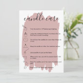 キャンドルカ気にードのサンキューカードロゴのコードを追加 サンキューカード (スタンド正面)