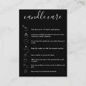 キャンドルカ気にードのサンキューカードロゴのコードを追加 名刺 (正面)