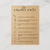 キャンドルカ気にードのサンキューカードロゴのコードを追加 名刺 (正面)