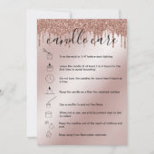 キャンドルカ気にードのサンキューカードロゴのドリップを追加 サンキューカード (正面)