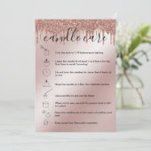 キャンドルカ気にードのサンキューカードロゴのドリップを追加 サンキューカード (スタンド正面)