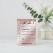 キャンドルカ気にードのサンキューカードロゴのドリップを追加 名刺 (スタンド正面)