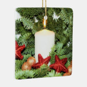 キャンドルクリスマスオーナメント セラミックオーナメント (右)