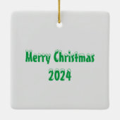 キャンドルクリスマスオーナメント セラミックオーナメント (裏面)