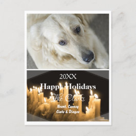 キャンドルクリスマスフォトポストカード – HAMbWG シーズンポストカード