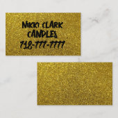 キャンドルグリッターカスタム名刺 名刺 (正面/裏面)
