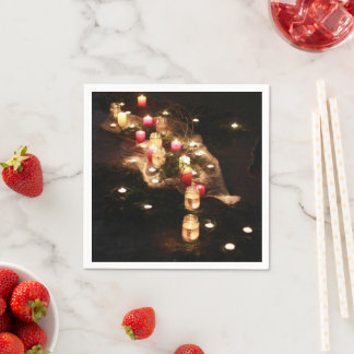 キャンドルグロウイベントナプキン - カスタマイズ可能 スタンダードカクテルナプキン