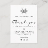 キャンドルケア安全注意事項アイコン ロゴを追加 名刺 (裏面)