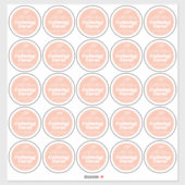 キャンドルコーミニマルラルラベルシート25 シール (シート)