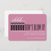 キャンドルサプライズシー…やめて吹くれ！ 招待状 (正面/裏面)