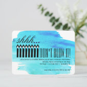 キャンドルサプライズShh...やめ吹ろ!バースデー 招待状 (スタンド正面)