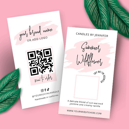 キャンドルサンプル香りテスターカードの香フェミニンり